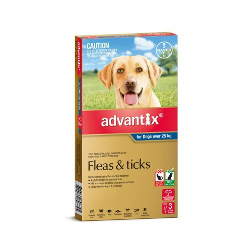 advantix fleas and ticks dogs 25kg+