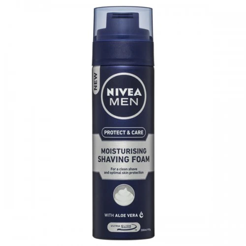 nivea mean protect & care moisturising shaving foam