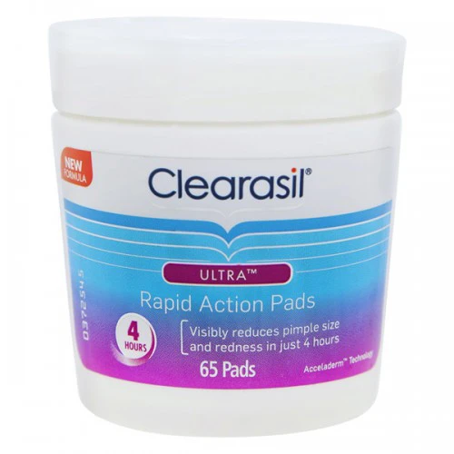 clearasil ultra rapid action pads