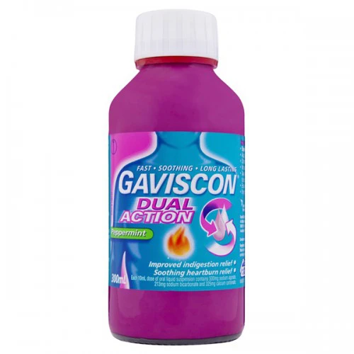 gaviscon dual action peppermint