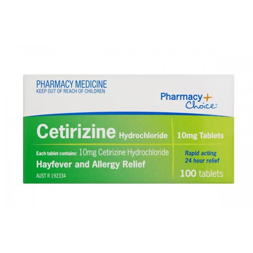 pharmacy choice citirizine hydrochloride 10mg