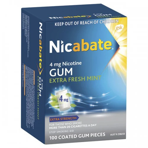 nicabate gum extra fresh mint