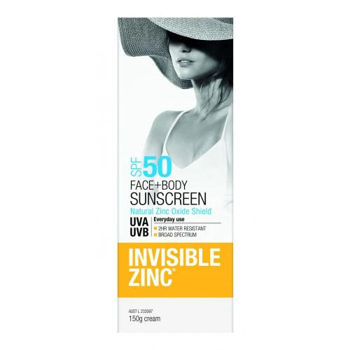 invisible zince spf 50