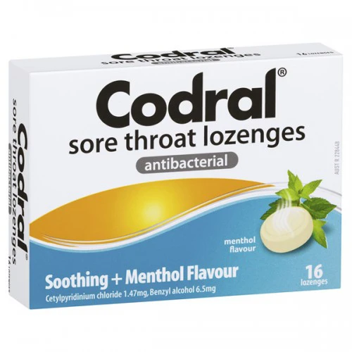 codral sore throat lozenges antibacterial