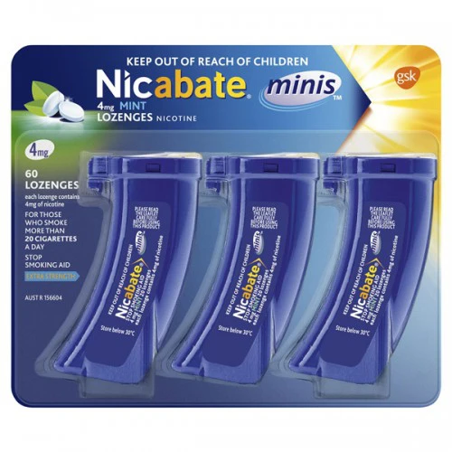 nicabate nicotine replacement mint lozenges