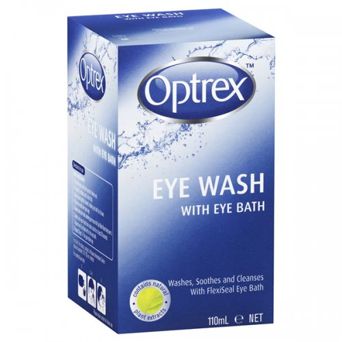 optrex eye wash with eye bath
