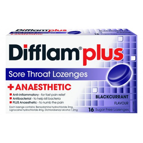 difflam plus sore throat lozenges