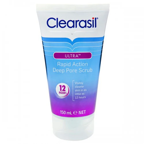 clearasil ultra rapid action deep pore scrub