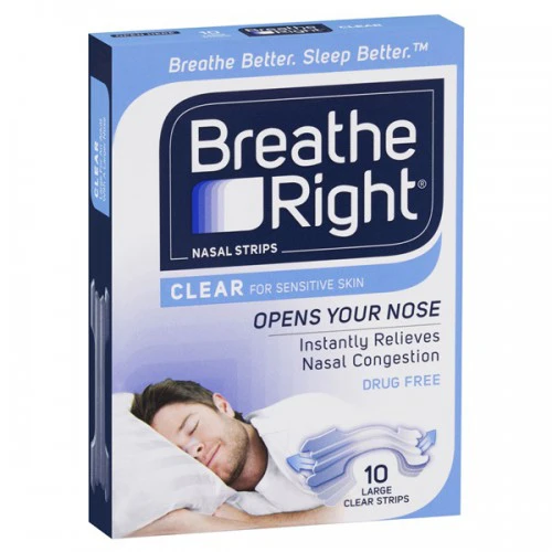 breathe right clear for sensitive skin