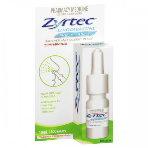Zyrtec Nasal Spray Levocabastine 10mL Chemist Outlet