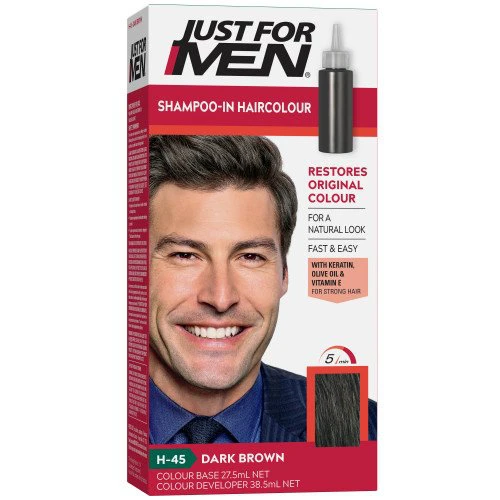 Just For Men - Shampoo-In- Haircolour, Dark Brown, H-45