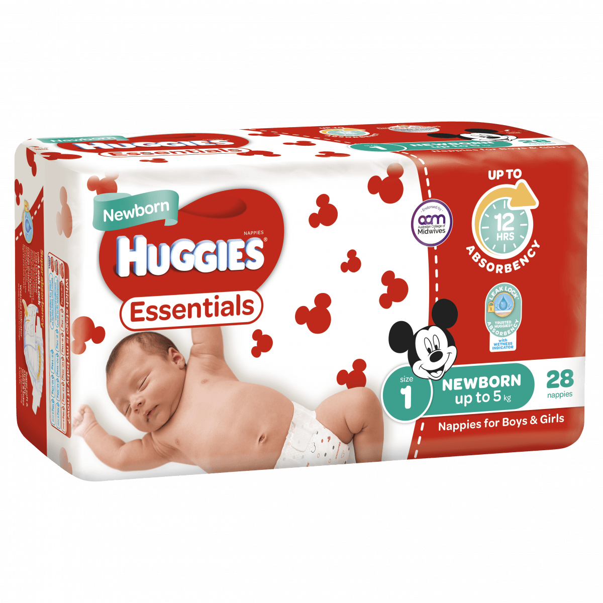 huggies essentials nappies for boys and girls