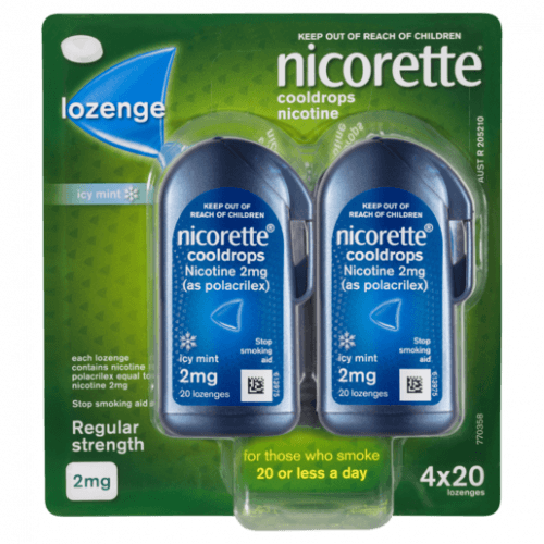 nicorette cooldrops stop smoking aid