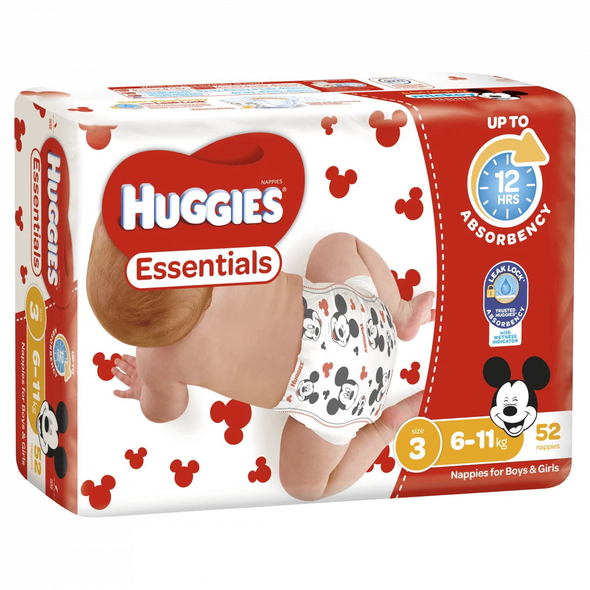 huggies essentials nappies for boys and girls
